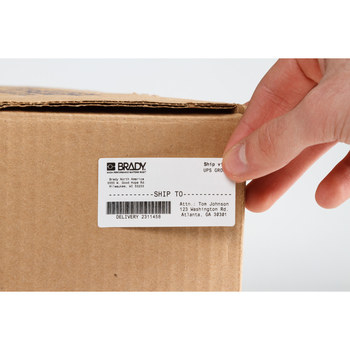 Brady i61-19-402-3 Rollo de etiquetas troqueladas para impresoras - 3 pulg. x 2 pulg. - Papel - Blanco - B-402
