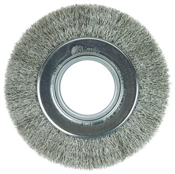 Weiler 06440 Cepillo de rueda - Rizado Acero inoxidable cerda