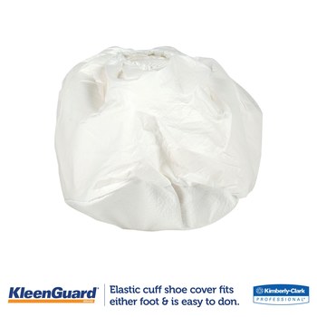 Kimberly-Clark Kleenguard A40 Cubrecalzados desechables 44492 - tamaño Grande - Blanco - Laminado de película microporosa
