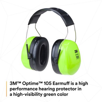 3M Peltor Optime H10A HV Orejeras de protección 98172 - 30 dB - Negro/Verde