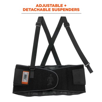 Ergodyne Proflex Cinturón de soporte para la espalda 100 11384 - tamaño Grande - Negro