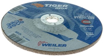 Weiler Tiger inox Disco esmerilador 58125 - 7 pulg. - INOX - 24 - R