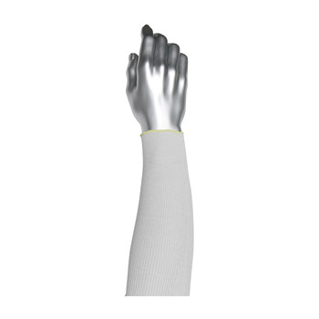 PIP Kut-Gard PolyKor Manga de brazo resistente a cortes 15-21PRIWPS 15-21PRIWPS18 - 18 pulg. - Poliéster de filamento - Blanco - 20740
