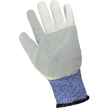 Global Glove Samurai CR900LF Azul/Blanco Grande HDPE/Cuero Grano Cuero vacuno Guantes resistentes a cortes - cr900lf lg