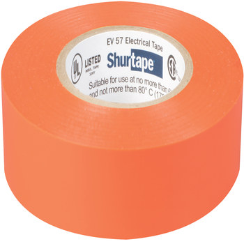 Shurtape Naranja Cinta eléctrica - 3/4 pulg. Anchura x 66 pies Longitud - 7.0 mil Espesor - shurtape 200787