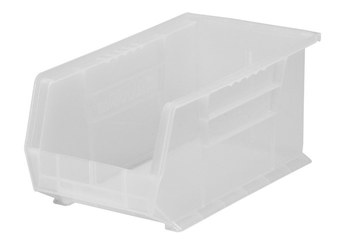 Imagen de Akro-mils Akrobin 75 lb Transparente Polímero de grado industrial Colgado/Apilado Contenedor de almacenamiento (Imagen principal del producto)