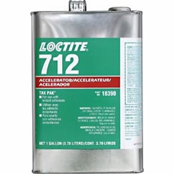 Loctite 712 Activador Ámbar Líquido 1 gal Lata - Para uso con Cianoacrilato - 18390