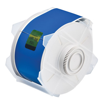 Imágen de Brady Azul Interior/exterior Poliéster Transferencia térmica 76628 Rollo de etiquetas para impresora de transferencia térmica continua (Imagen principal del producto)