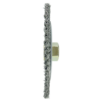 Weiler Roughneck 09500 Cepillo de rueda - Anudado - Circular trenzado Acero inoxidable cerda