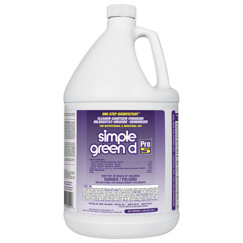 Simple Green Pro 5 Desodorizante, Desinfectante, Fungicida, Removedor de molde, Limpiador de inodoro Concentrado - Líquido 1 gal Botella - Sin perfume Fragancia - 30501