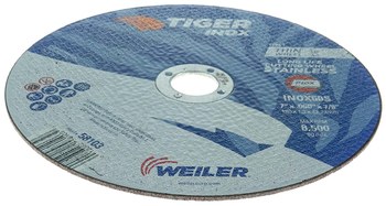 Weiler Tiger inox Rueda de rueda de corte 58103 - Tipo 1 - Rueda recta - 7 pulg. - 60 - S