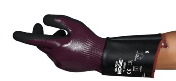 Ansell Borde 48939 Negro 12 Poliéster, HPPE, Spandex Poliéster, HPPE, Spandex Guantes resistentes a cortes - Longitud 11.22 - 13.58 pulg. - 076490-70497