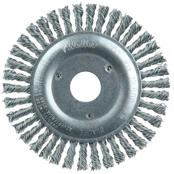 Weiler Roughneck 08750 Cepillo de rueda - Anudado - Circular trenzado Acero cerda