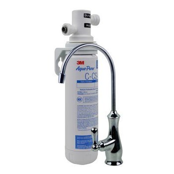 3M Aqua-Pure AP Easy Cyst-FF Sistema de filtración de agua bajo el fregadero: flujo completo - 5609223 3.1875 pulg. x 15.156 pulg. - 10256