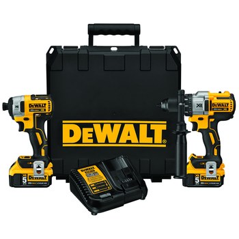 Imágen de Kit combinado de taladro percutor y atornillador de impacto sin cable DCK299P2 de por de DEWALT (Imagen principal del producto)