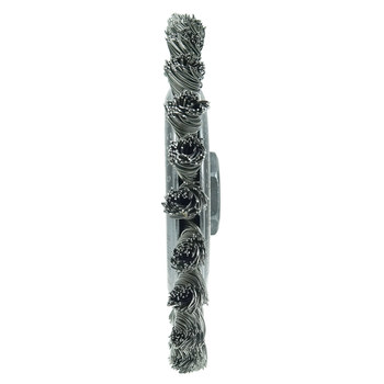 Weiler Roughneck 09866 Cepillo de rueda - Anudado - Circular trenzado Acero inoxidable cerda