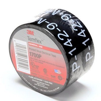 3M Temflex 1700P Cinta aislante - 1 1/2 pulg. x 44 pies - Grosor 0.18 mm - 60050