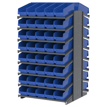 Imagen de Akro-mils APRD18098 1800 lb Azul Gris Revestido en polvo Acero 16 ga Doble cara Bastidor fijo (Imagen principal del producto)