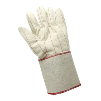 Global Glove C24GC Amarillo Algodón Guantes de trabajo - Pulgar recto - c24gc mens