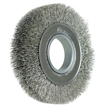 Weiler 06450 Cepillo de rueda - Rizado Acero inoxidable cerda
