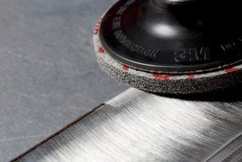 3M Scotch-Brite Unificado Grano Cerámico de Precisión Duro Rueda de desbastado y acabado PRO - Diámetro 3 pulg. - Agujero Central 1/4 pulg. - Grosor 3/4 pulg. - 90128