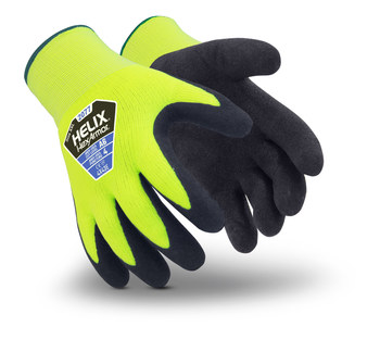 HexArmor Helix 2077 Amarillo/negro 9 Acrílico/fibra de vidrio Guante para condiciones frías - Insulación Polar - acabado Áspero - 2077 sz 9