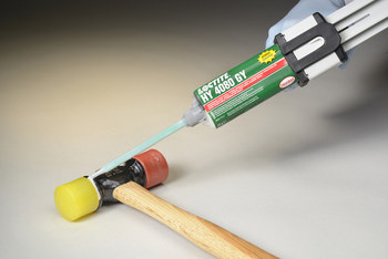 Loctite HY 4080 GY Gris Adhesivo híbrido - Base y acelerador (B/A) - 50 g Cartucho - Relleno de hasta 0.2 mm - 01177