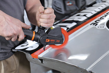 Dynabrade NitroZip Acondicionador de superficies/herramienta de eliminación de franjas de calcomanías NZ1 - 0.5 hp - dynabrade nz1