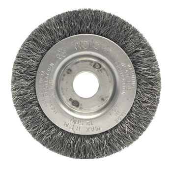 Weiler 00204 Cepillo de rueda - Rizado Acero cerda
