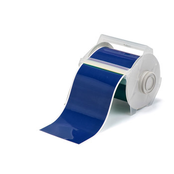 Imágen de Brady Azul Interior/exterior Vinilo Transferencia térmica 113127 Rollo de etiquetas para impresora de transferencia térmica continua (Imagen principal del producto)