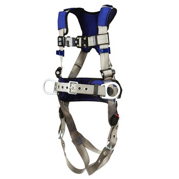 DBI-SALA ExoFit X100 Construction, Posicionamiento Arnés para el cuerpo 70804540006 - tamaño Grande - Gris - 19001