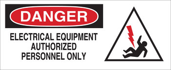 Imágen de Brady B-120 Poliéster reforzado con fibra de vidrio Rectángulo Blanco Inglés Cartel de seguridad eléctrica 70306 (Imagen principal del producto)