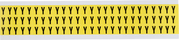 Imágen de Brady 34 Series Negro sobre amarillo Interior Paño de vinilo 34 Series Carta 3410-Y Etiqueta en forma de letra (Imagen principal del producto)
