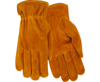 Imágen de Red Steer 15170 Marrón/Amarillo Grande Cuero Gamuza de cuero vacuno Cuero Guante para conductor (Imagen principal del producto)