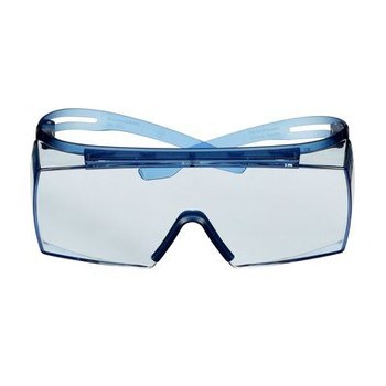 3M SecureFit 3700 SF3704SGAF-BLU Ajuste Alternativo Policarbonato Gafas de seguridad OTG (sobre el vidrio) lente Azul + Scotchgard - 051131-27917