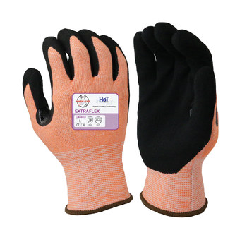 Armor Guys EXTRAFLEX HCT 04-400 Naranja/Negro Grande Hilo diseñado Guantes resistentes a cortes - 04-400 lg