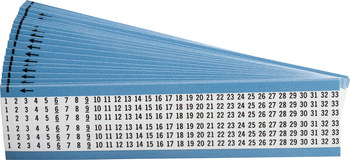 Imágen de Brady Negro sobre blanco Interior/exterior Paño de vinilo WM-1-33-SC-PK Kit de etiquetas de números (Imagen principal del producto)