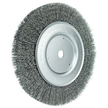 Weiler 01515 Cepillo de rueda - Rizado Acero cerda