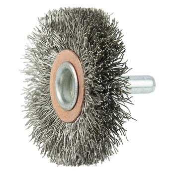 Weiler 17611 Cepillo de rueda - Rizado Acero inoxidable cerda
