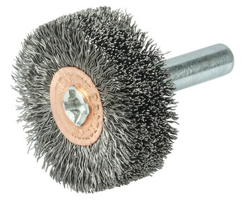 Weiler 17601 Cepillo de rueda - Rizado Acero cerda