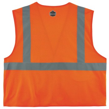 Ergodyne Glowear 8220HL Chaleco de alta visibilidad 21135 - tamaño Grande/XG - Poliéster - Naranja de alta visibilidad - ANSI clase 2