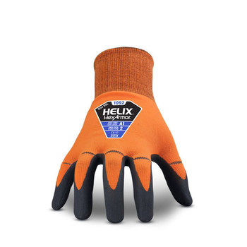HexArmor Helix 1092 Naranja/Negro 6 Mezcla de nylon calibre 15 Nailon Tejido Guantes de trabajo - 1092 sz 6