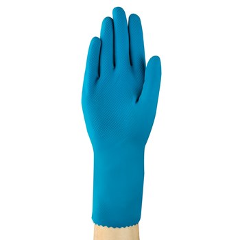 Ansell AlphaTec 88-356 Azul 9 Látex No compatible Guantes resistentes a productos químicos - acabado Escamas de pescado - 076490-20019
