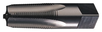 Greenfield Threading PTT 1 1/4-11.5 NPT Gancho Mediano Cónico Macho cónico de tubería - 5 Flauta(s) - Acabado Brillante - Acero de alta velocidad - Longitud Total 4 pulg. - 385547