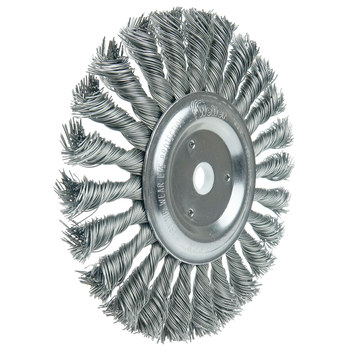 Weiler Roughneck 08775 Cepillo de rueda - Anudado - Circular trenzado Acero cerda