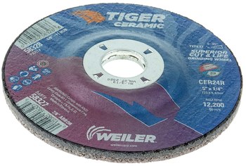 Weiler Tiger Ceramic Disco esmerilador 58327 - 5 pulg. - Cerámico - 24