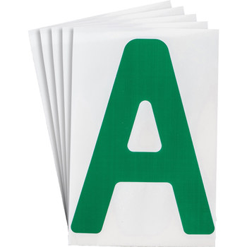Imágen de Brady Toughstripe Verde Interior Poliéster Carta 121694 Etiqueta en forma de letra (Imagen principal del producto)