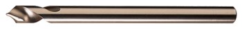 Cleveland 2646 Taladro de puntos - Corte de mano derecha - Punta Radial 90° - Acabado Sorbete - Longitud Total 4 pulg. - Flauta Espiral - Acero De Alta Velocidad M42-Cobalto Del 8% - Vástago Recto - C26181