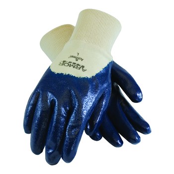 Imágen de PIP ArmorLite 56-3170 Azul Mediano Nitrilo Apoyado Guantes resistentes a productos químicos (Imagen principal del producto)