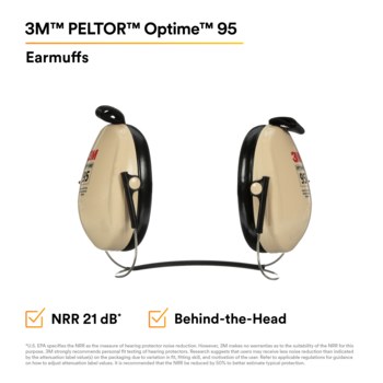 3M Peltor Optime H6B/V Orejeras de protección 08062 - 21 dB - Negro/Tostado